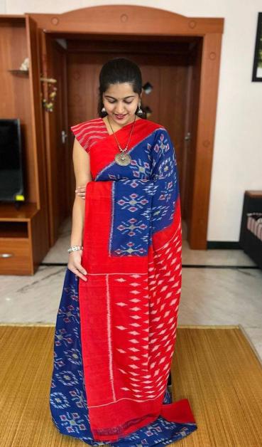 Sckr Ikkat B Designer saree wholesaler in Hyderabad